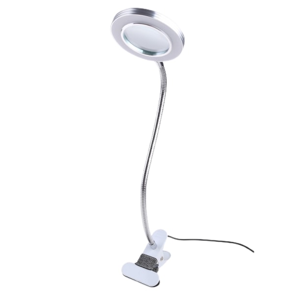 10X förstoringsglaslampa med ljus Förstoringslampa med klämma Justerbar flexibel förstoringslampa med USB driven