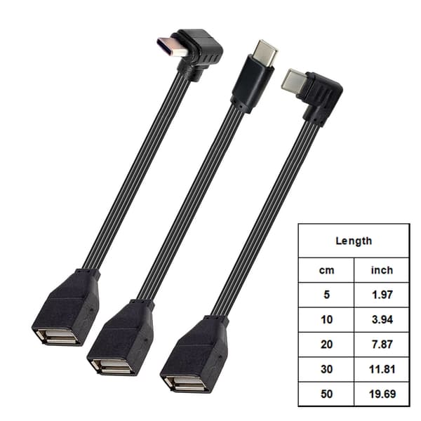 Hurtig hastighed 480 Mbps USB C til USB 2.0 OTG-adapter til eksterne lagerenheder 5cm - UP