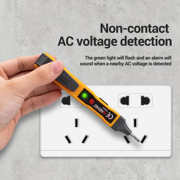 AC Spänningsdetektor Pen Beröringsfri induktiv AC/för DC Spänningstestare för w Sou