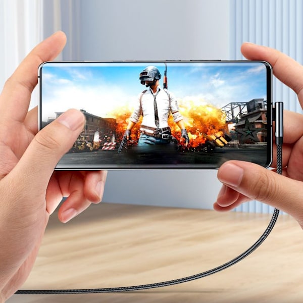 USB C till USB C Kabel 240W Snabbladdning med LED Indikator Lång för Smartphones 2m