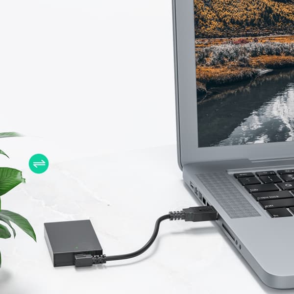 USB-A til Mini USB-kabel til opladning og dataoverførsel til kameraer, Mini USB-enheder USB-forlængerkabel 25cm - Right