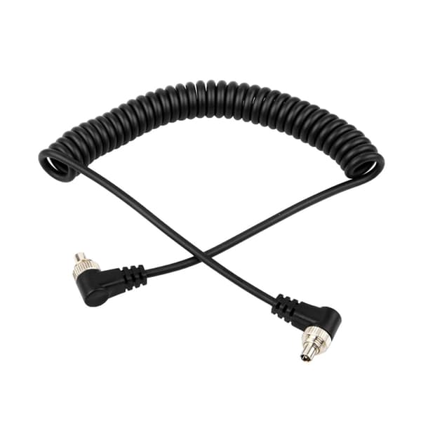 M-M PC Sync-kabel han til han Flash-fjederkabel med skruelås til