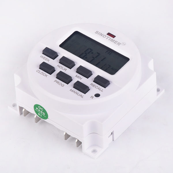 Programmerbar digital timerbrytare för DC 12V AC med LCD-skärm, 7 dagar, för tidsrelästyrning, nedräkning för tidsfunktion