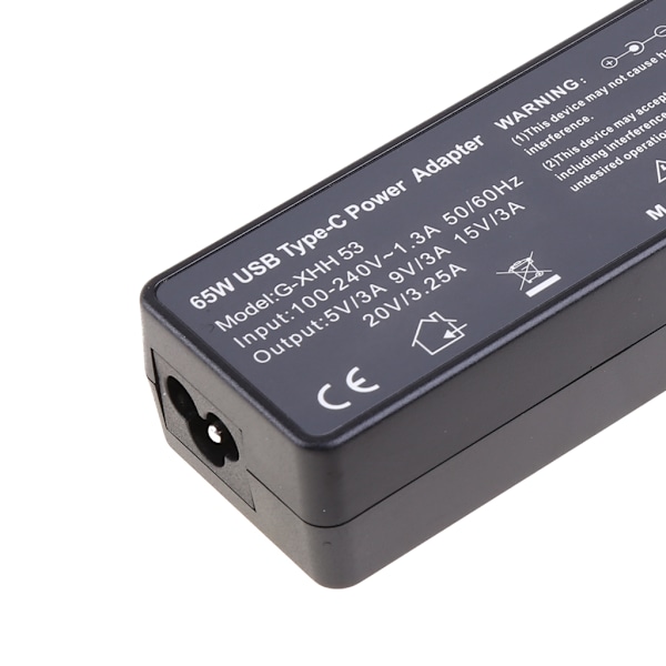 Höghastighets PD-laddare 65W Snabbladdning Typ-C Väggladdare Mobiltelefon Ström USB-adapter för Thinkpads och fler