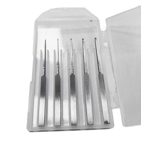Modellmejsel med 0,1/0,2/0,4/0,6/0,8/1,0/2,0 mm ResinCarved Scriber-linje Modelleringsskrivare Handverktyg