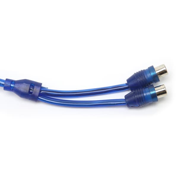 Bil MP3 o RCA 1 Han til 2 Hun Y Splitter Kabel Adapter Ledning