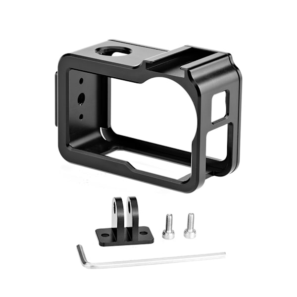 Aluminiumlegeringsram Skyddande Skal för Action 3/4 Kamera med 1/4 Skruvhål