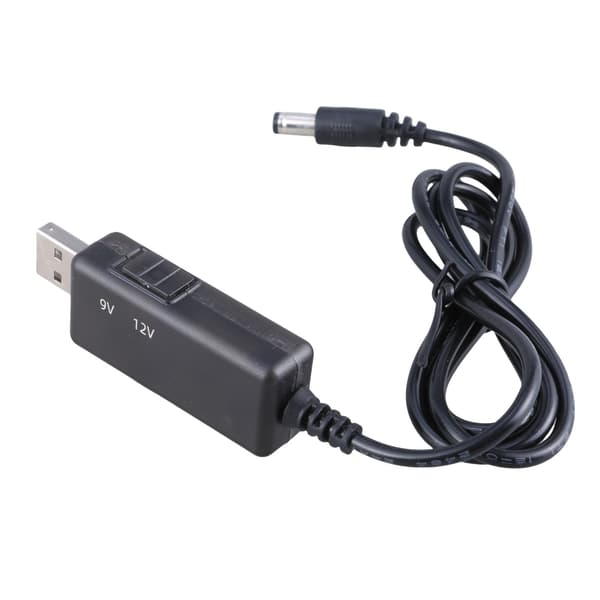 USB til DC-adaptere 5V 9V12V opladningskabel strømkabeladapter til routerhøjttaler null - Adjustable 9 12V lin