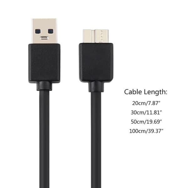 USB A til B han-kabel til ekstern harddisk HDD USB-A harddisk 0.5m