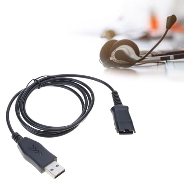 USB-adapter til hurtig afbrydelse (QD) ledningsheadset forbindelse til pc-computer