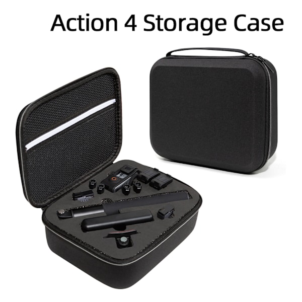 Mini Förvaringsväska för DJI Action 4 Kamera Bärväska Handväska Skyddande Box
