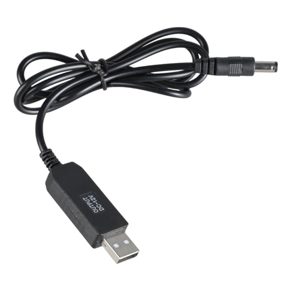USB til DC5521 Spenningsomformer Kabel 5V til 12V Strømforsyningsledning