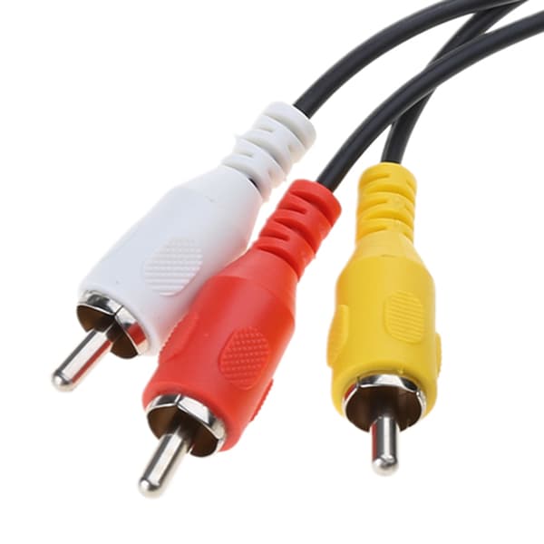 4-Pin S-Video til 3RCA Hanstik Videoadapter Tilslutningskabel Videoadapter