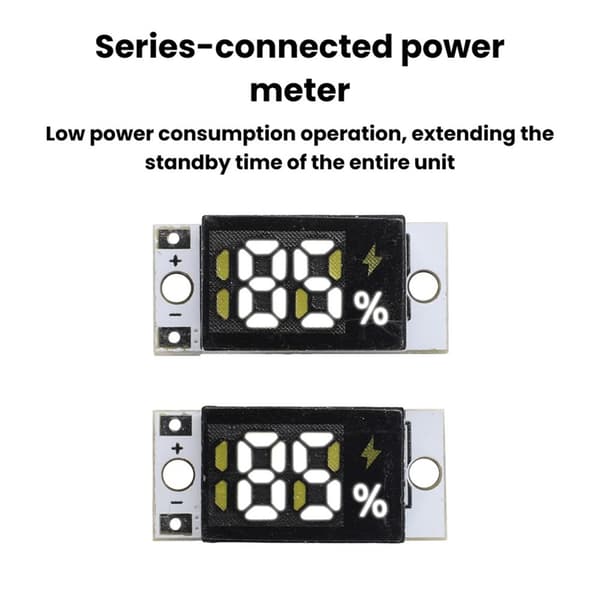 Batterinivåindikator Modul 1-4S Display Batteriprocentkapacitet 2