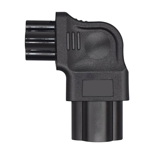 IEC320 C6 till C5 Han- till Honkontakt Vinklad Strömadapter PVC