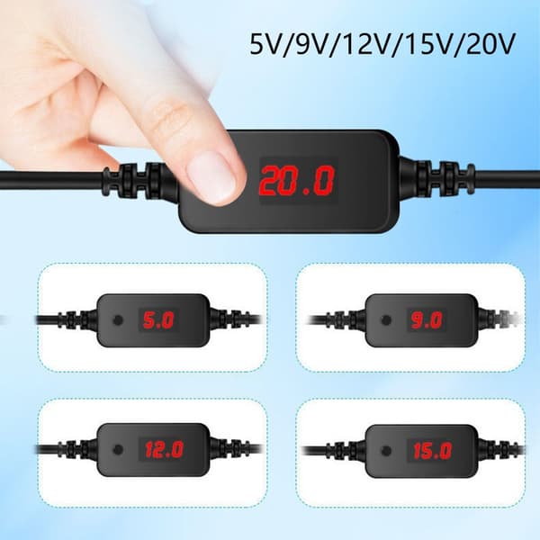 DC5521 Strømforsyningsadapter Albuekontakter for Rutere, Bærbare Datamaskiner og Skjermer null - PD5V