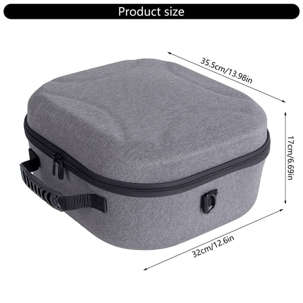 Bärbart Bluetooth-kompatibelt högtalarfodral Resefodral för Studio 7/8 Silver gray