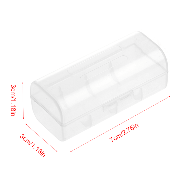 Transparent Plastlåda för Batteriförvaring för 1X 26650 B