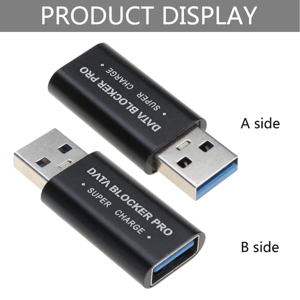 USB Data Blocker Hurtigladeadapter for Sikker Dataoverføring og Forebygging av Tyveri