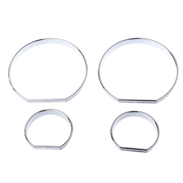 Chrome Måler Instrumentpanel Urskive Ringe Ramme Trim Speedometer AC M-Tech Til E46 til M M3