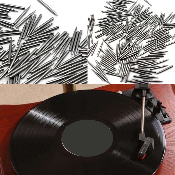 Fonograf skivspelare Dubbel rörlig magnet Stereo Vinyl skivspelare Stylus Nål