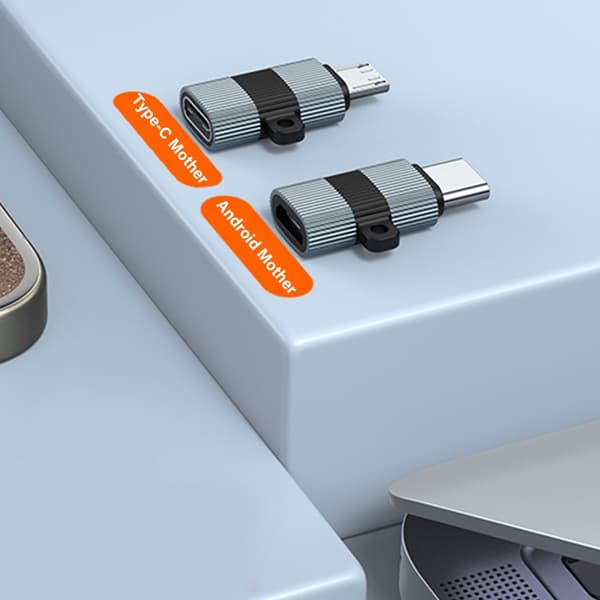 USB C Hun til MicroUSB Han Adaptere Type C til MicroUSB Oplader Adaptere til Telefon null - Type C male