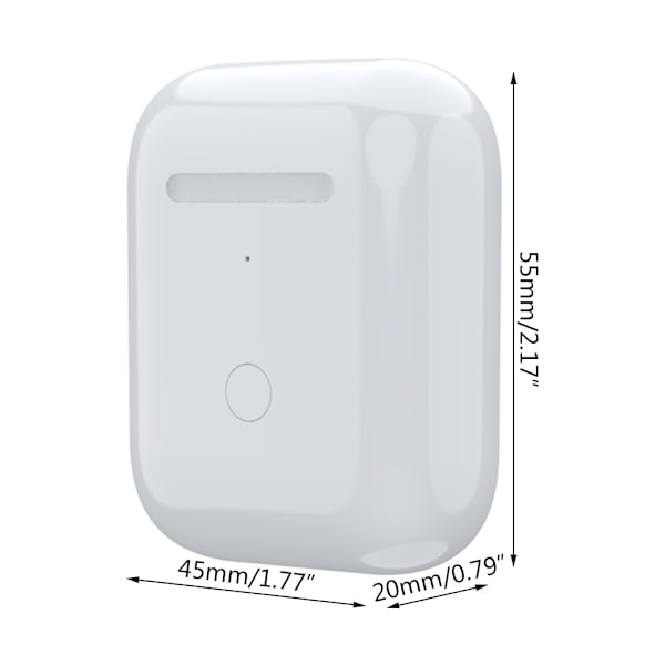 Trådlös laddningsbox lämplig för Airpods- 1 & 2 Perfekt laddare för fodral för Pods-ersättning
