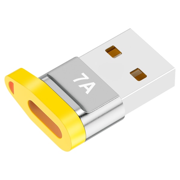 USB till USB C Adapter Höghastighetsladdningsomvandlare Dataöverföring för Telefoner Black