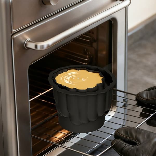 Flerbruks silikonkakeform bringebærform for bakeprosjekt og DIY-håndverk White