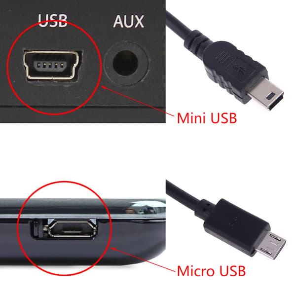 Dubbla Mini USB-portar Dash Cam Bil Cigarettadapter Tändarkabel Laddare för DVR MR