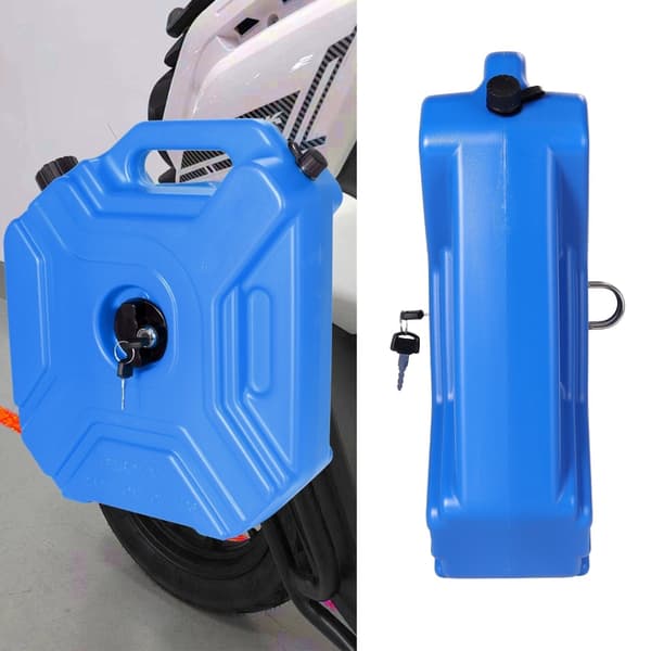 Sidolåda 10L Bränsleförvaring Med Låsbart Lock För Motorcykel ATV Trail Ridings Blue