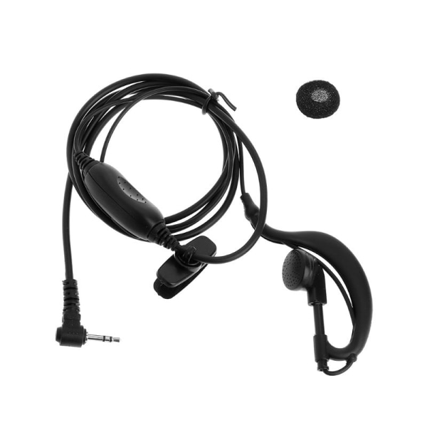 Clip-Ear Headset 1 stift 2,5 mm magnetisk G-formad hörsnäcka Mic Two Way Radio Walkie