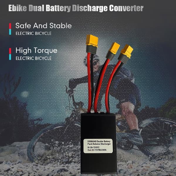Elektrisk kjøretøy dobbel batteri parallellmodul 20V til 72V 40A optimalisert effekt