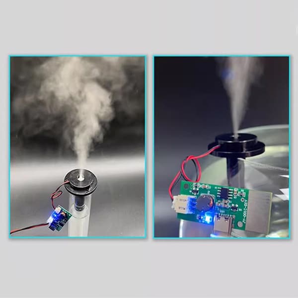 2-i-1 Dobbel Sprøyte Elektrifisert Direkte Sprøyte Ultralyd Atomizer Luftfukter