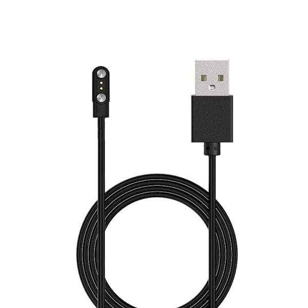 Magnetisk USB Laddningskabel Laddare Ström Fäste Adapter Säkerhet för 2-Pin Klocka White - 7.62mm