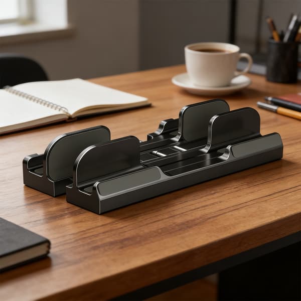 Bærbar stativ Bærbart lodret bærbar stativ til notebook bærbar holder Black