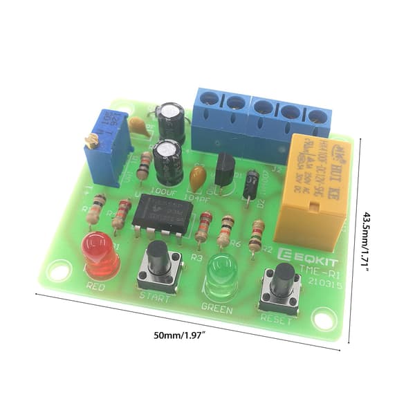 1 sæt DIY timer-kit modul analogt elektronisk tilbehør DIY timer-dele multifunktionelle enkle elektroniske DIY timer-kits
