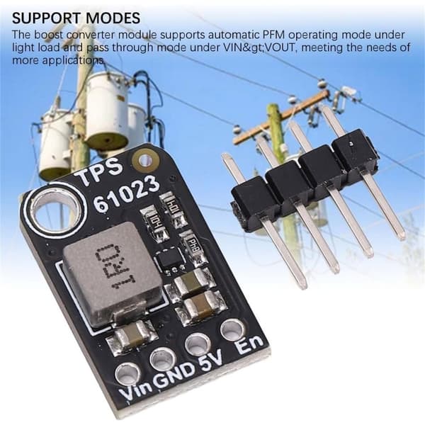5V 1A Boost Regulator Modul TPS61023 til bærbare og batteridrevne enheder