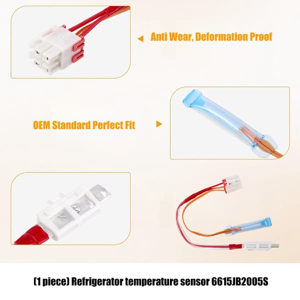 Køleskabsensor 6615JB2005S Køleskabskomponent til Nøjagtig Regulering