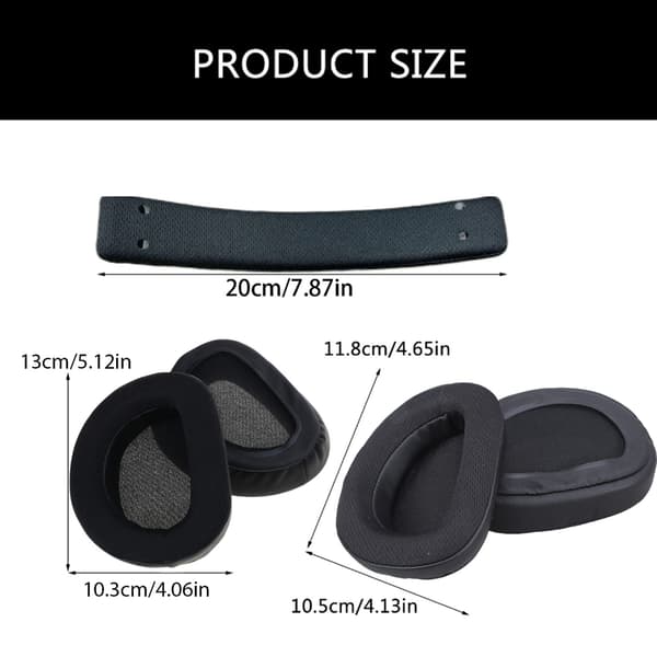 Øreputer Hodebjelke Deksel Svamper Skum Øreputer Deksel for ROG Theta 7.1 A headband