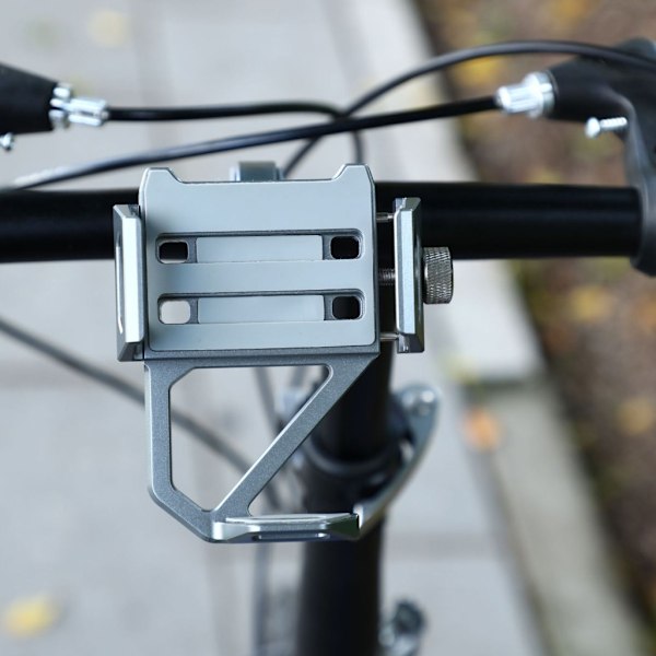 360 graders roterande motorcykeltelefonhållare motorcykelstyre fästen vaggor Gray