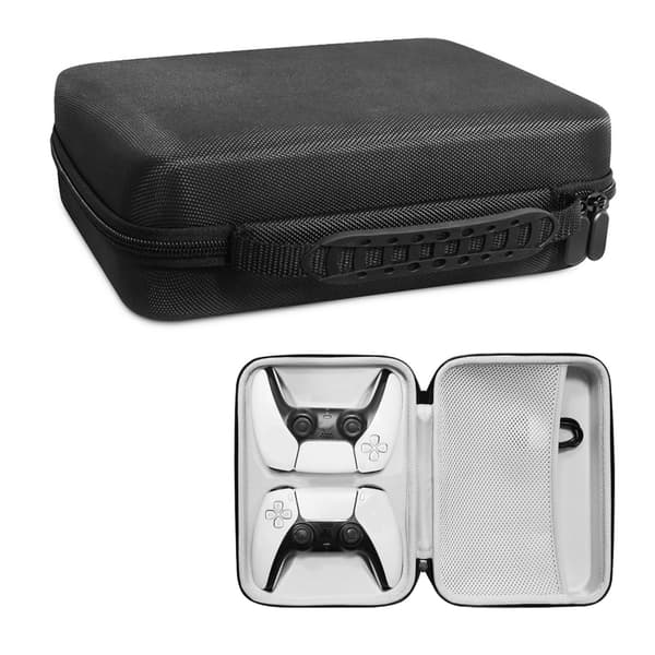 Rejse Taske Organizer Pose med Mesh Lomme til P5 Gamepad Sort