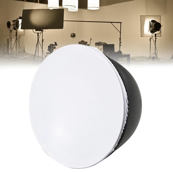 Blød diffusor lampebetræk reflektorer lampesok klud diffusor til blinkende lys White