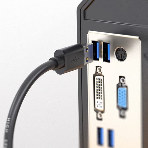 USB3.0 Hann til Hann Kabel USB3.0 Høyhastighets Datakabel for Harddisk Kamera 1m