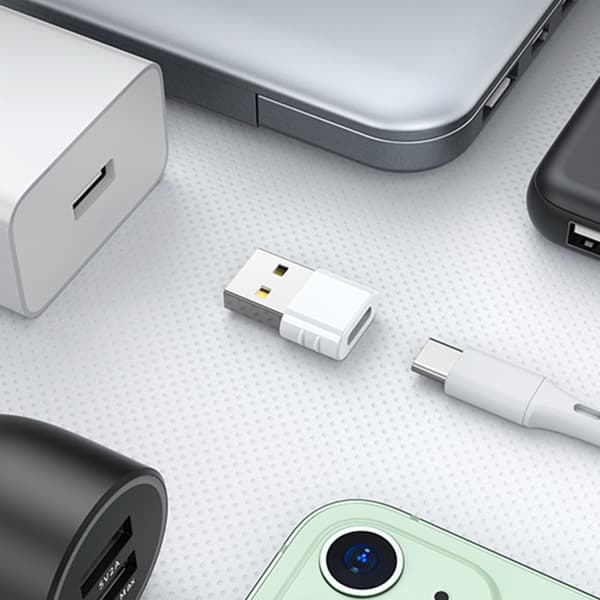 USB C Hun til USB Han Adapter USB Type C til USB 2.0 Adapter Konverter til Notebook Laptop PC 480Mbps Black