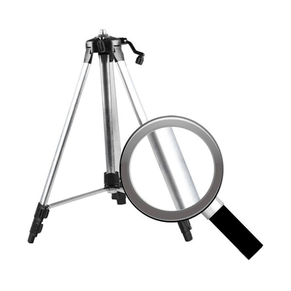 150cm Stativ i Kolfiber och Aluminium med 5/8 Adapter för Lasernivå, Justerbar