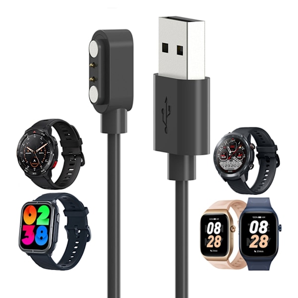 Laddningsställ för Klocka USB-Laddningskabel Laddningsbas för Klocka Magnetisk Laddningsdocka 100cm