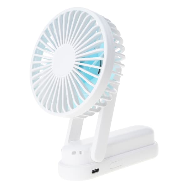 Håndholdt Lille Ventilator Kontorbord Studenter Folde USB Genopladelig Ventilator 3 Hastigheder