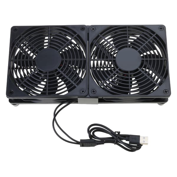 Multifunktionel 120 mm køleventilator med stativ til beskyttelse mod overophedning af stationær bærbar computer