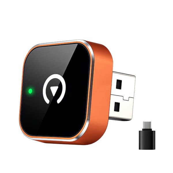 Universal trådløs bilvideoadapter understøtter kablet CarPlay-funktion, hurtig automatisk forbindelse og stabil